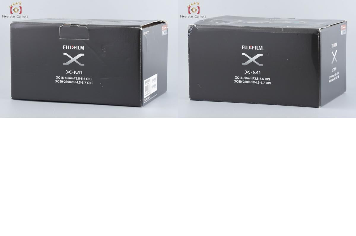 Fujifilm X-M1 Brown 16.3 MP Digital Camera 16-50 50-230 Lenses w/ Box