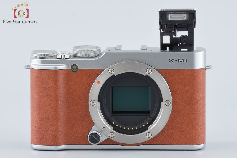 Fujifilm X-M1 Brown 16.3 MP Digital Camera 16-50 50-230 Lenses w/ Box