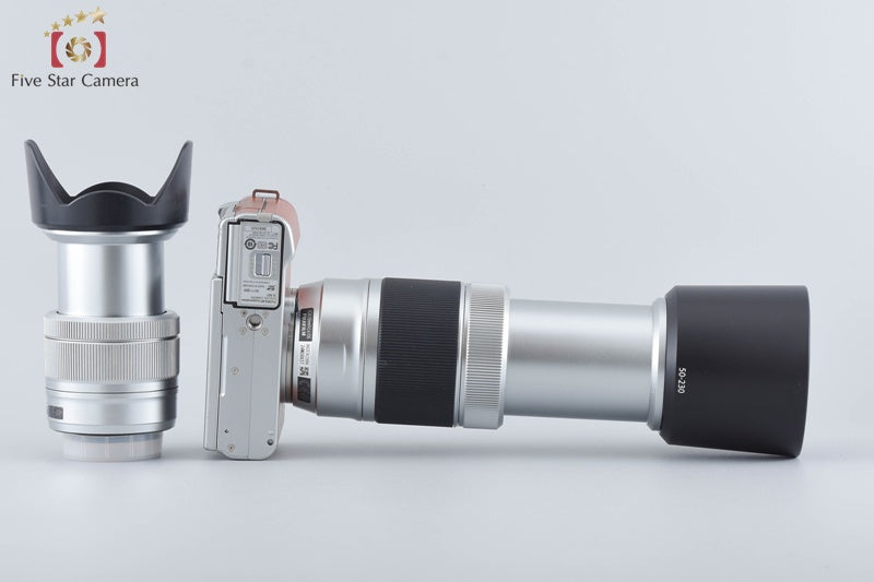 Fujifilm X-M1 Brown 16.3 MP Digital Camera 16-50 50-230 Lenses w/ Box