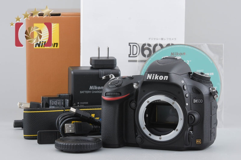 "Shutter count 6" Nikon D600 24.3 MP Full Frame Digital SLR Camera Body w/ Box