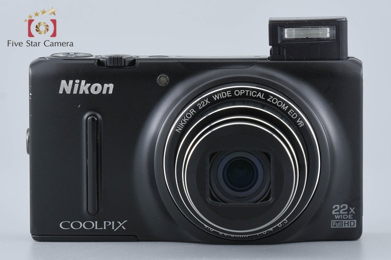 Nikon COOLPIX S9500 Matt Black 18.1 MP Digital Camera w/ Box
