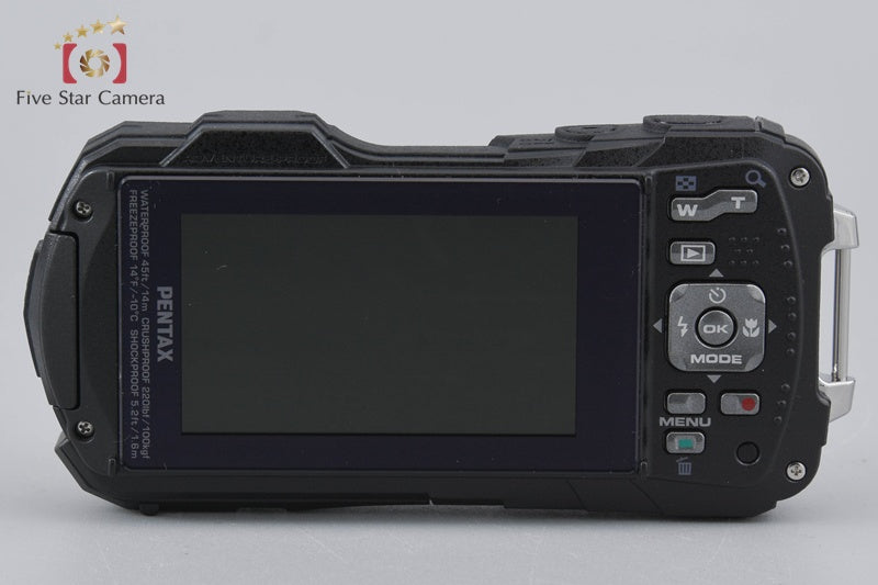 "Count 58" Ricoh Pentax WG-90 Black 16.0 MP Waterproof Action Camera w/ Box