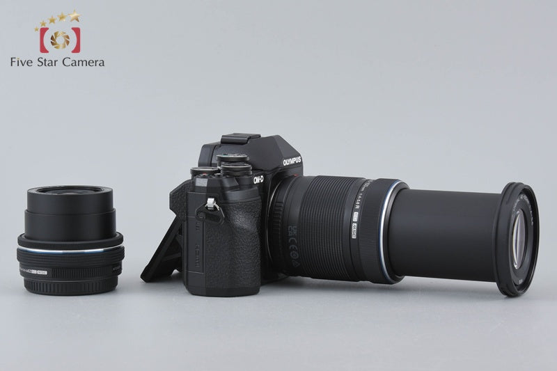 "Count 242" Olympus OM-D E-M10 Mark IV Black 20.3 MP EZ 14-42 40-150 Lens w/ Box