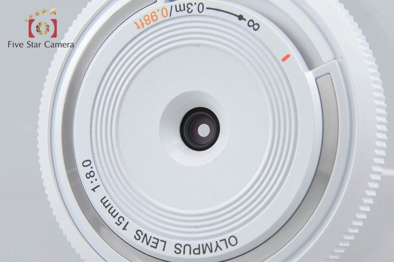 Olympus 15mm f/8 Body Cap Lens BCL-1580 White w/ Box