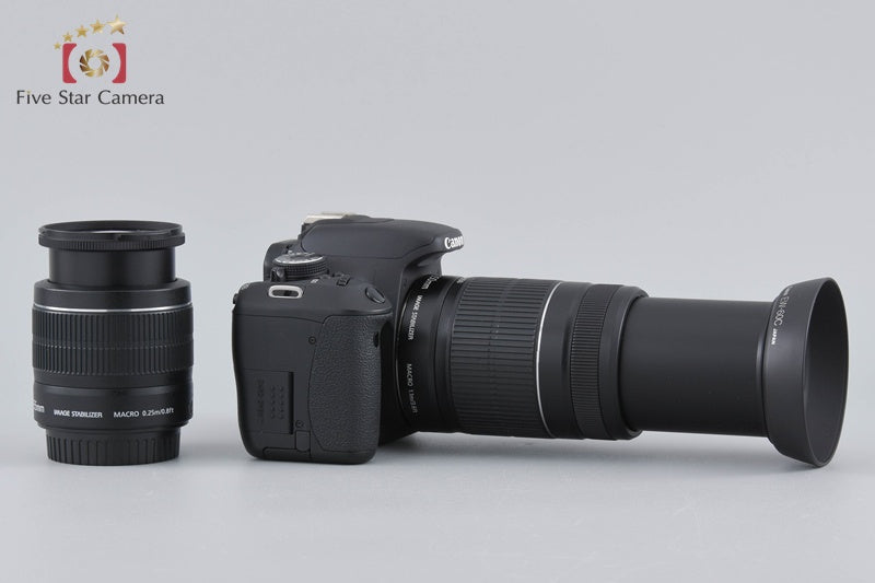 "Count 1,605" Canon EOS Kiss X5 / Rebel T3i / 600D 18.0 MP 18-55 55-250 Lenses