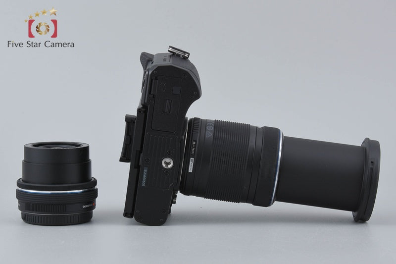 "Count 242" Olympus OM-D E-M10 Mark IV Black 20.3 MP EZ 14-42 40-150 Lens w/ Box