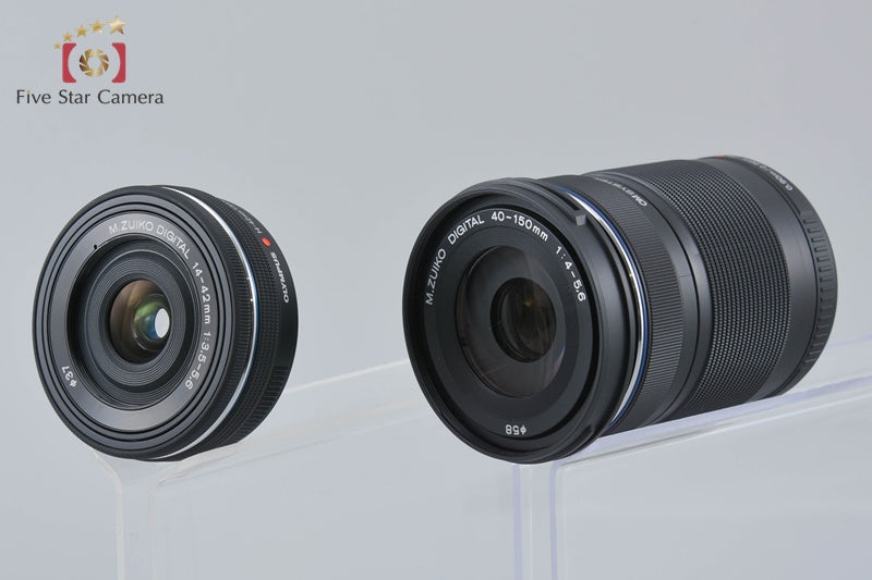 "Count 242" Olympus OM-D E-M10 Mark IV Black 20.3 MP EZ 14-42 40-150 Lens w/ Box