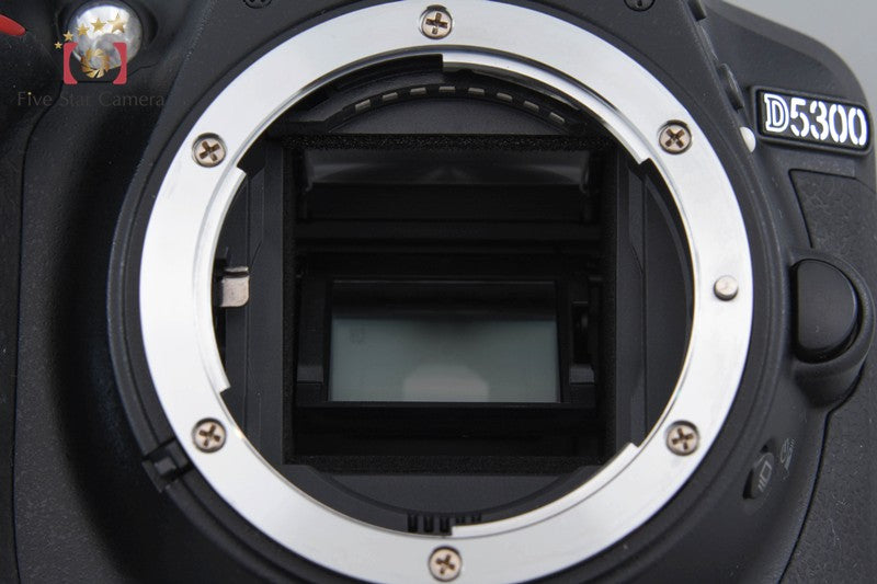 "Shutter count 2,961" Nikon D5300 Black 24.2 MP DSLR Camera AF-P 18-55 VR Lens