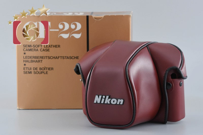 Nikon CF-22 Semi Soft Leather Camera Case For F3 Series w/ Box