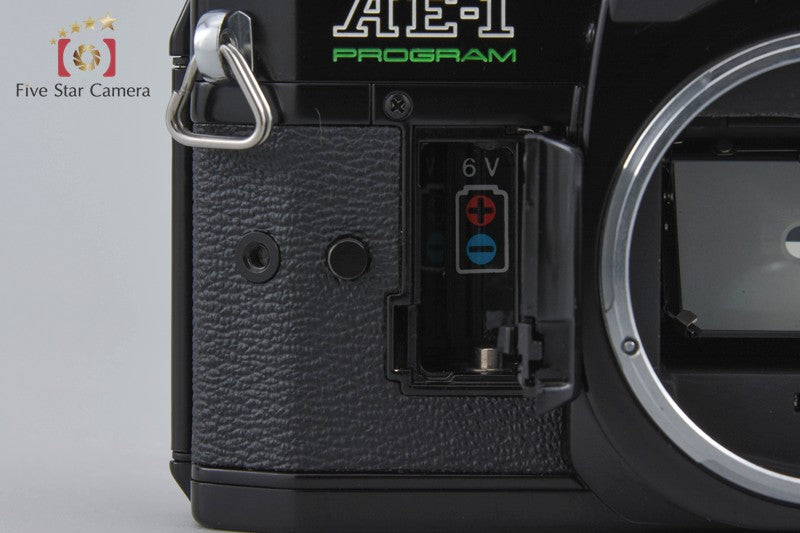 Canon AE-1 PROGRAM Black 35mm SLR Film Camera Body