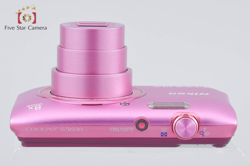 Nikon COOLPIX S3600 Azalea Pink 20.0 MP Digital Camera w/ Box