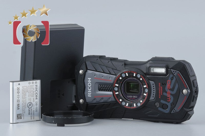 "Shutter count 2,155" Ricoh Pentax WG-30 Black 16.0 MP Waterproof Action Camera