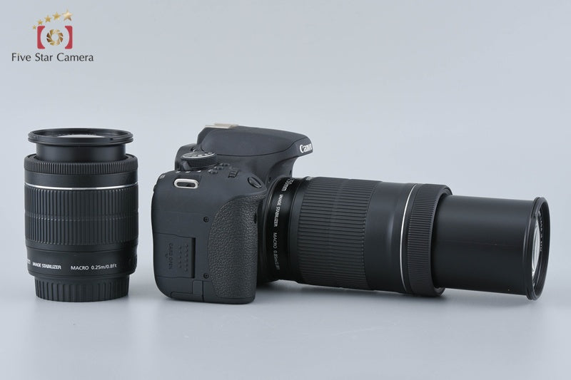 "Count 750" Canon EOS Kiss X8i / Rebel T6i / 750D 24.2 MP DSLR 18-55 55-250 Lens