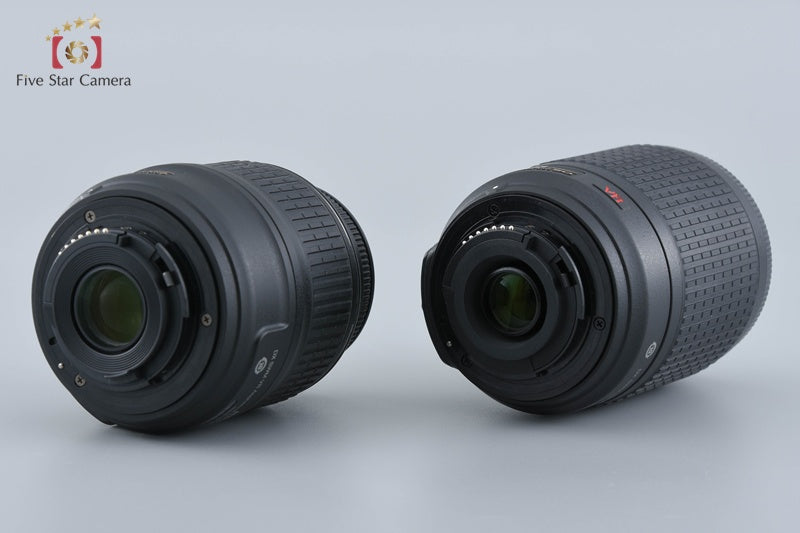 "Shutter count 719" Nikon D5000 12.3 MP DSLR Camera 18-55 55-200 VR Lenses