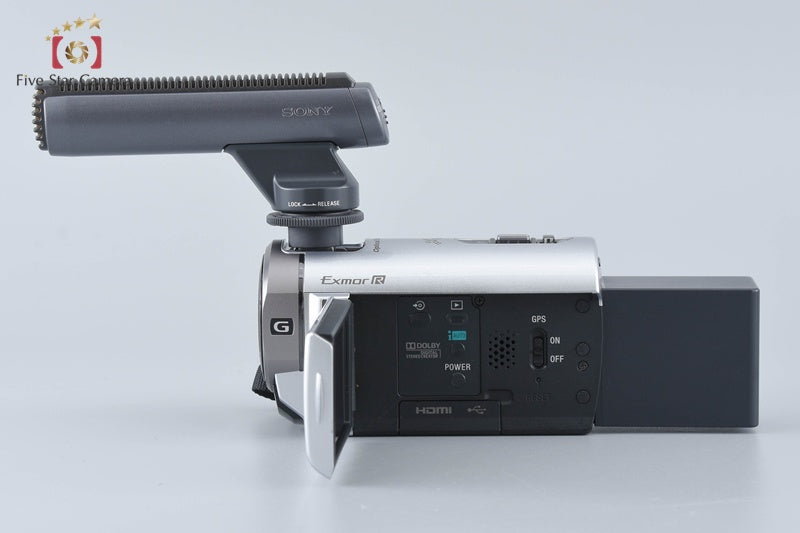 SONY HANDYCAM HDR-CX370V Silver Camcorder Japanese Only