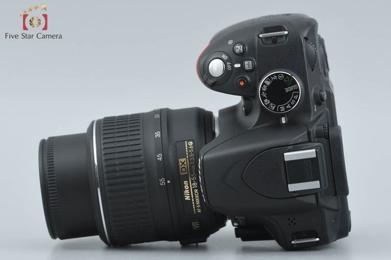 "Count 2,994" Nikon D3200 24.2 MP DSLR Black AF-S DX NIKKOR 18-55 VR Lens