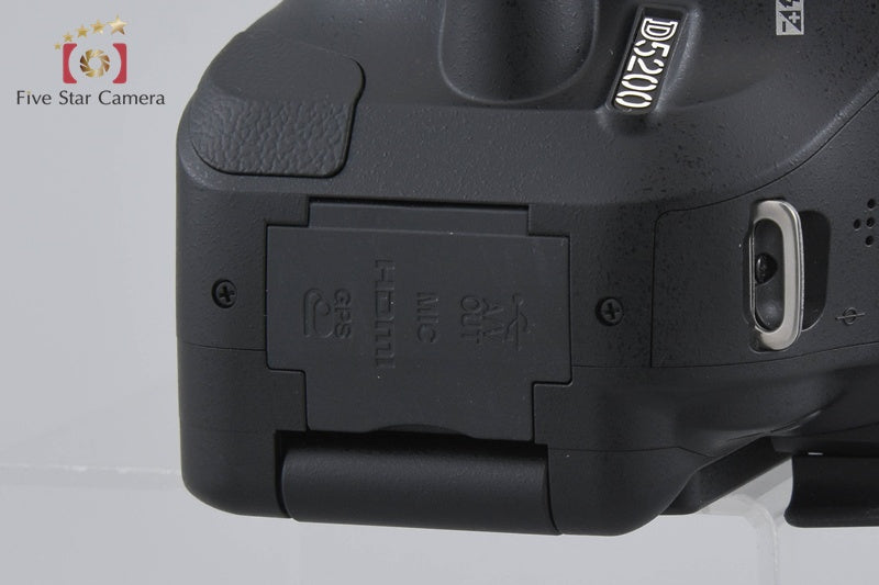 "Shutter count 754" Nikon D5200 Black 24.1 MP Digital SLR Camera Body