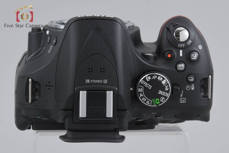 "Shutter count 754" Nikon D5200 Black 24.1 MP Digital SLR Camera Body