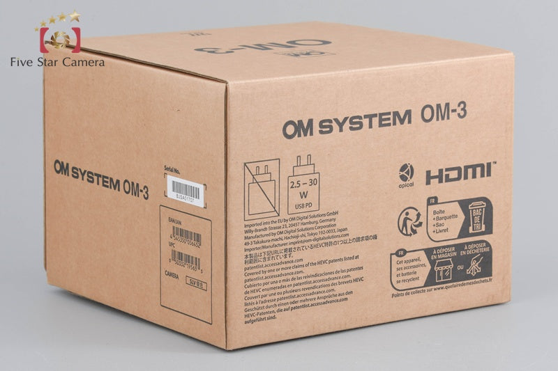 "Shutter Count 5,518" OM SYSTEM OM-3 Silver 20.4 MP Mirrorless Camera w/ Box