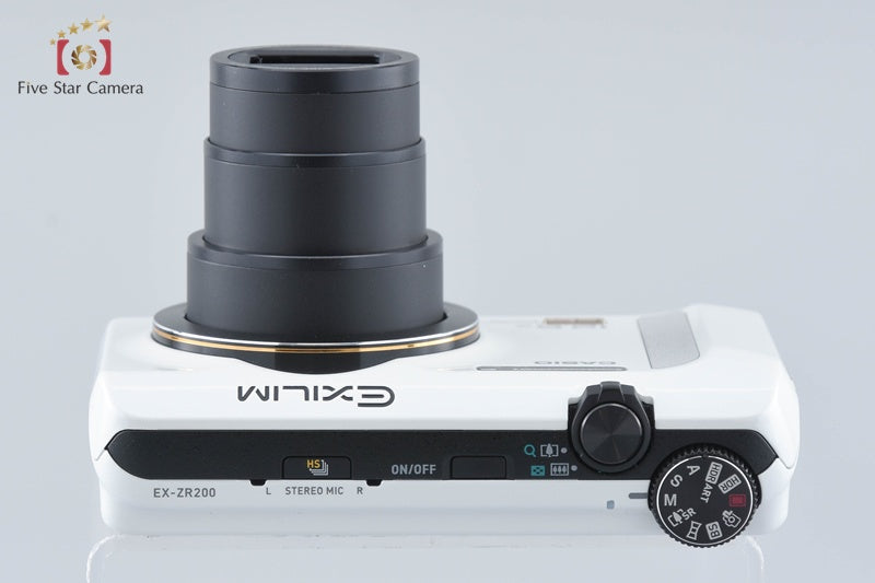 Casio HIGH SPEED EXILIM EX-ZR200 White 16.1 MP Digital Camera