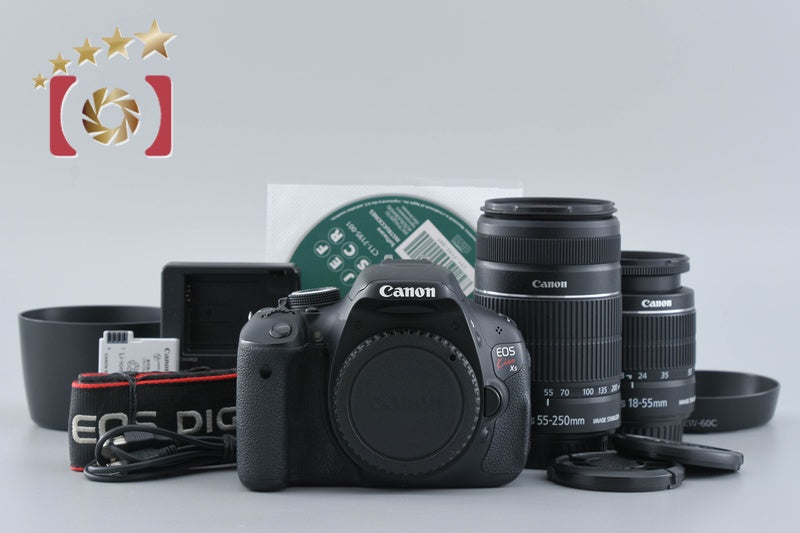 Canon EOS Kiss X5 / Rebel T3i / 600D 18.0 MP 18-55 55-250 Lenses
