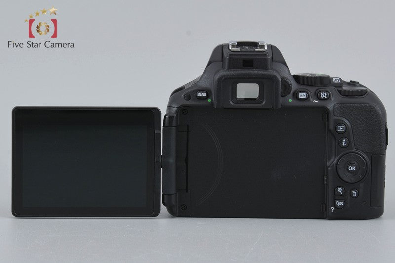 "Count 3,174" Nikon D5500 Black 24.2 MP Digital SLR Camera 18-55 VR II Lens