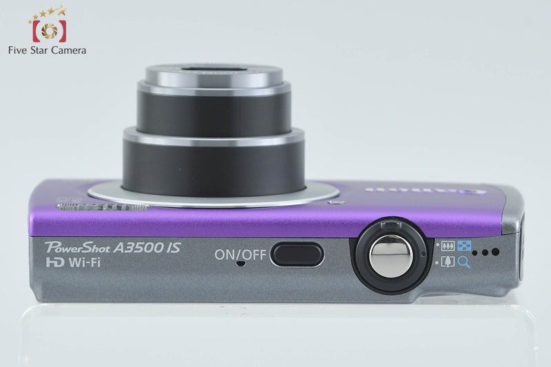 Canon PowerShot A3500 IS Purple 16.0 MP Digital Camera w/ Box