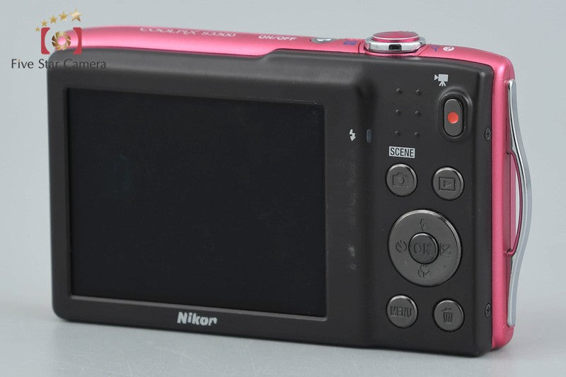 Nikon COOLPIX S3300 Strawberry Pink 16.0 MP Digital Camera
