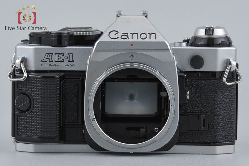 Canon AE-1 PROGRAM Silver 35mm SLR Film Camera + New FD 50mm f/1.4