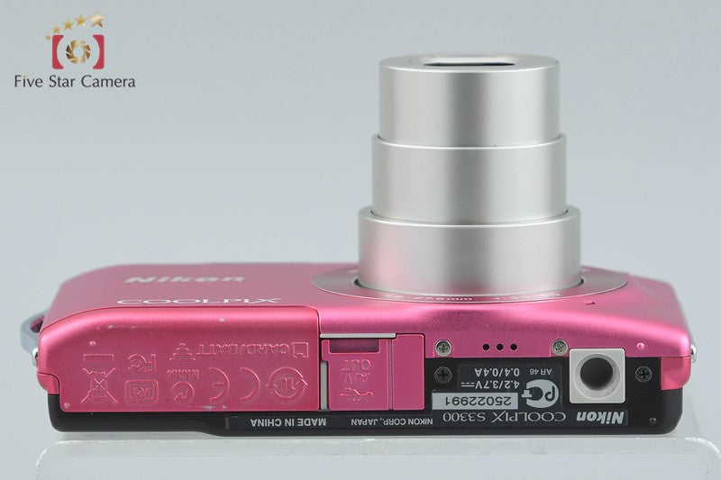 Nikon COOLPIX S3300 Strawberry Pink 16.0 MP Digital Camera