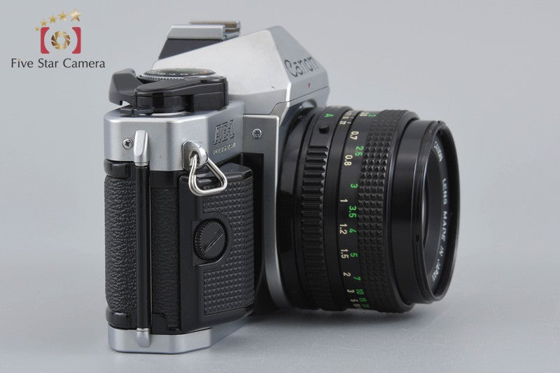 Canon AE-1 PROGRAM Silver 35mm SLR Film Camera + New FD 50mm f/1.4