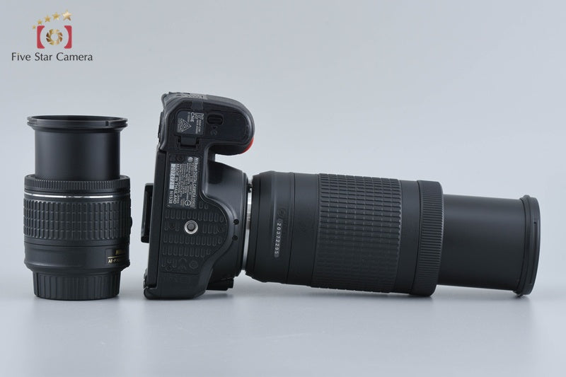 Nikon D5600 24.2 MP SLR Digital Camera 18-55 70-300 VR Lenses