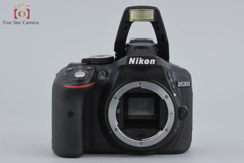 "Count 1,540" Nikon D5300 Black 24.2 MP DSLR Camera 18-55 VR II Lens