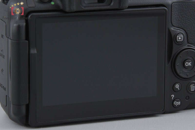 "Count 1,540" Nikon D5300 Black 24.2 MP DSLR Camera 18-55 VR II Lens