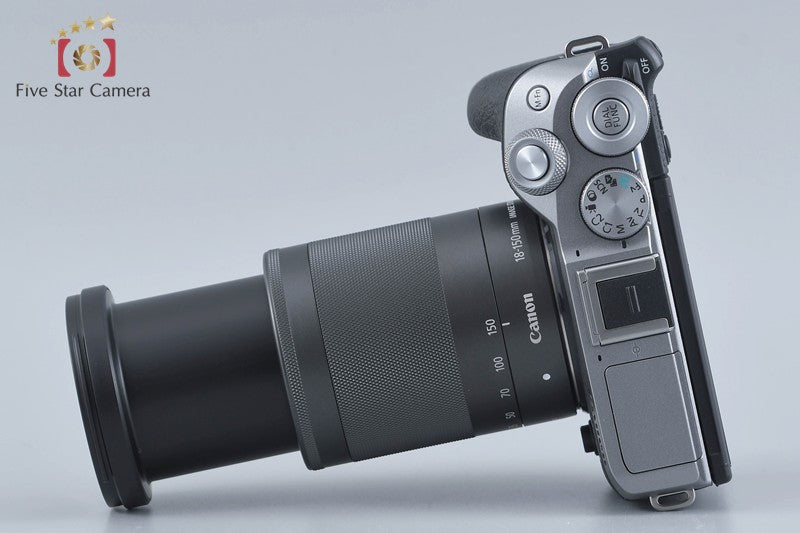 Canon EOS M6 Mark II Silver 32.5MP Mirrorless Camera 18-150 Lens w/ Box