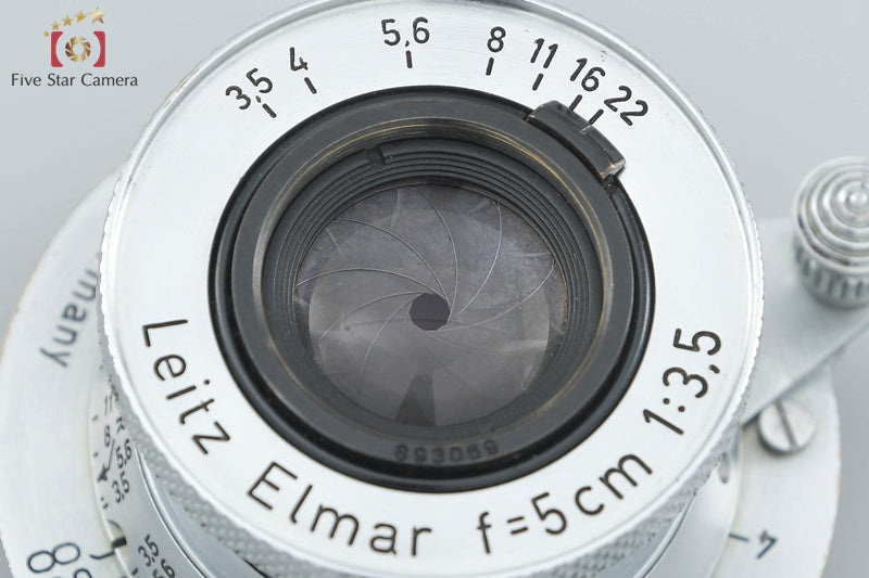 Leica Elmar 50mm f/3.5 Collapsible L39 LTM Leica Thread Mount Lens