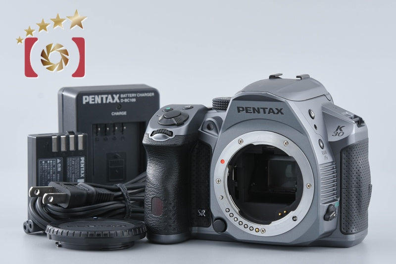 PENTAX K-30 Silky Silver 16.3 MP Digital SLR Camera Body