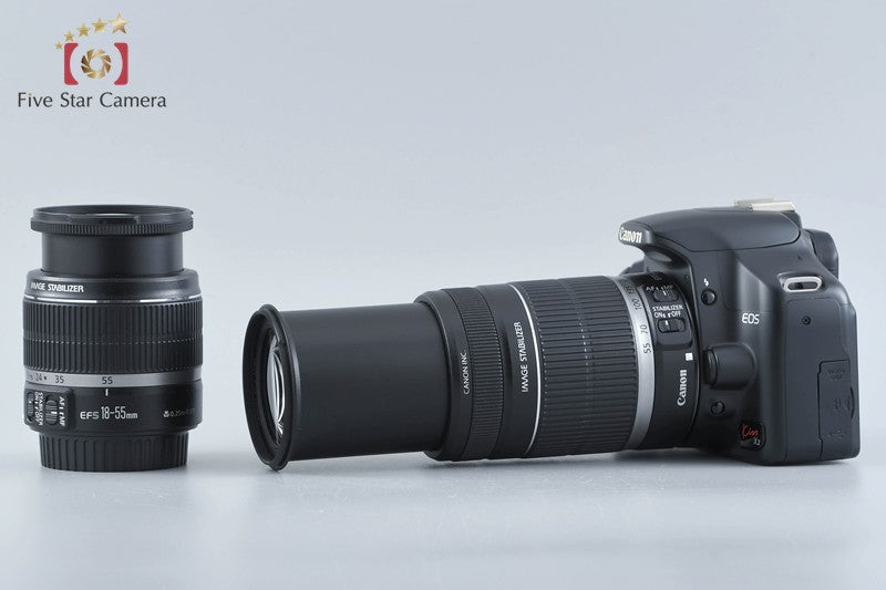 "Count 3,604" Canon EOS Kiss X2 / Rebel XSi / 450D 12.2 MP 18-55 55-250 Lenses