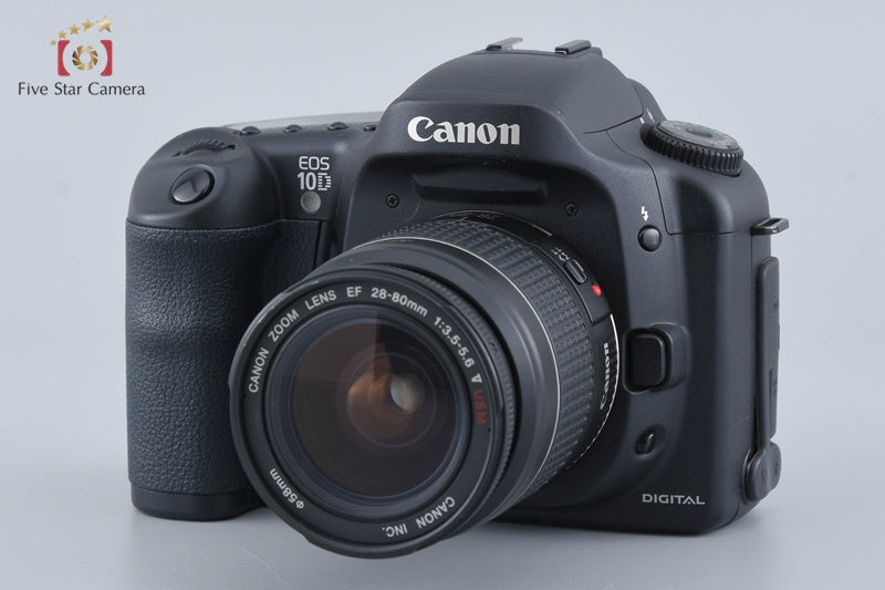 Canon EOS 10D 6.3 MP Digital SLR Camera EF 28-80 55-200 USM Lenses