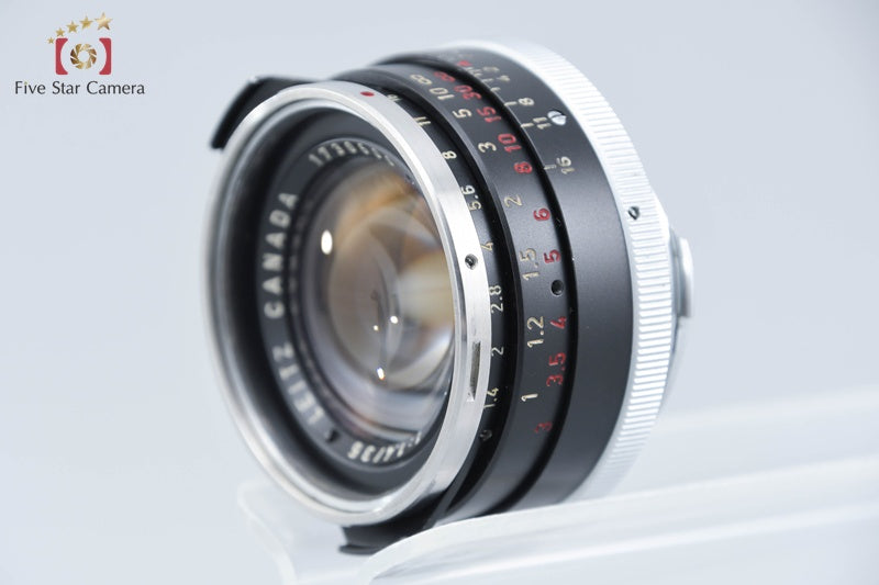 Very Rare!! Leica SUMMILUX 35mm f/1.4 Steel Rim Black Repainted