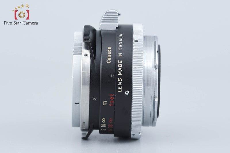 Very Rare!! Leica SUMMILUX 35mm f/1.4 Steel Rim Black Repainted