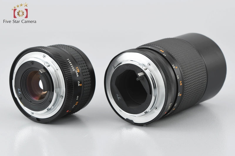 "As-Is" KONICA HEXANON AR 50mm f/1.7 AE, HEXANON AR 135mm f/3.2 AE