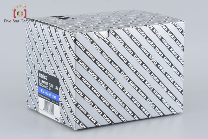 Konica M-HEXANON DUAL 21-35mm f/3.4-4.0 Leica M Mount Lens w/ 21-35mm Viewfinder