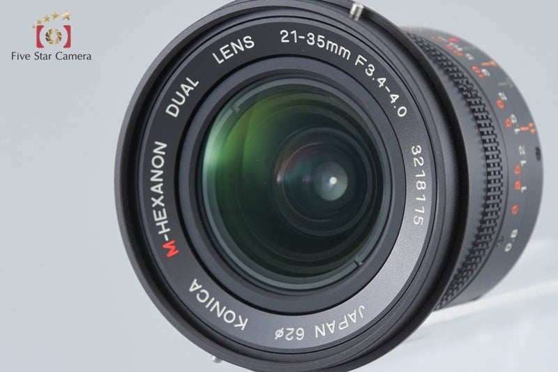 Konica M-HEXANON DUAL 21-35mm f/3.4-4.0 Leica M Mount Lens w/ 21-35mm Viewfinder