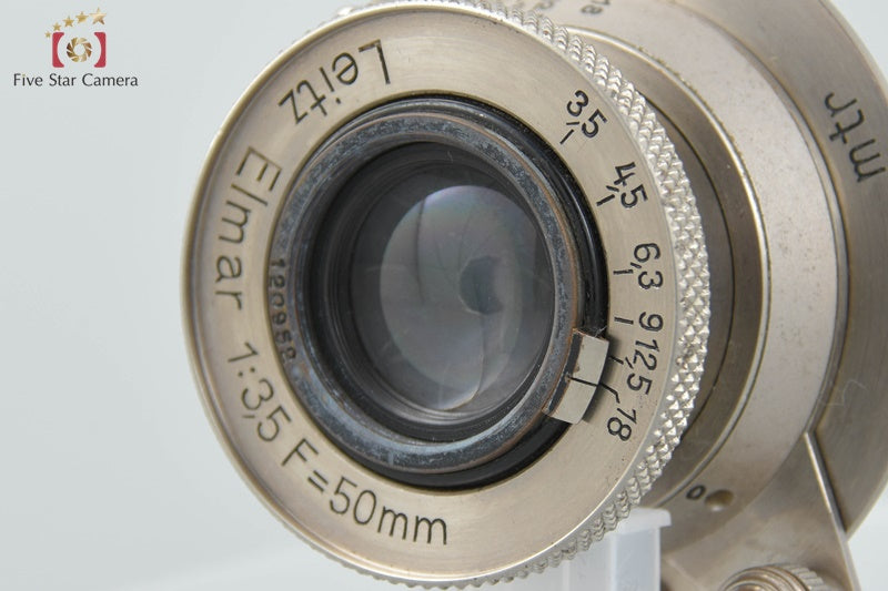 Leica Elmar 50mm f/3.5 Nickel Collapsible L39 LTM Leica Thread Mount Lens