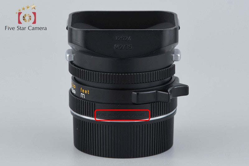 Leica SUMMICRON-M 35mm f/2 V4 6-bit 11310 Germany 7-Elements KING OF BOKEH w/Box
