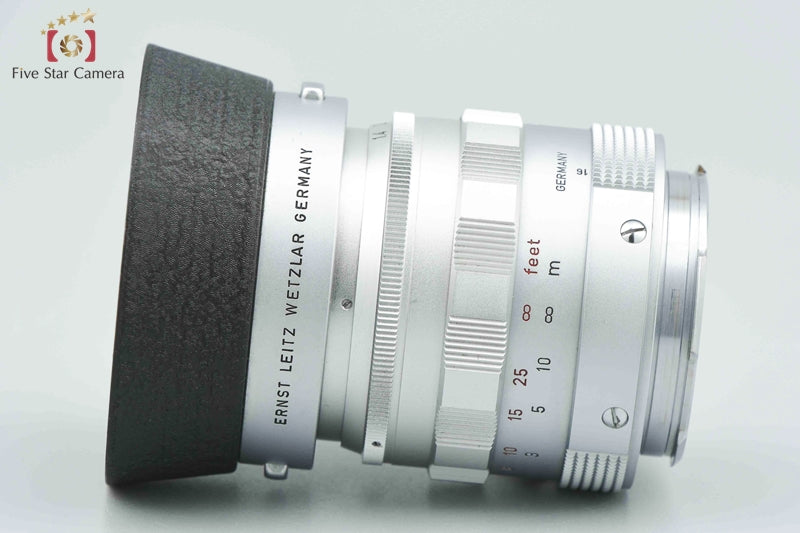 Leica SUMMILUX 50mm f/1.4 1st Type 1 1959 Serial : 166xxxx Leica M Mount w/ Hood