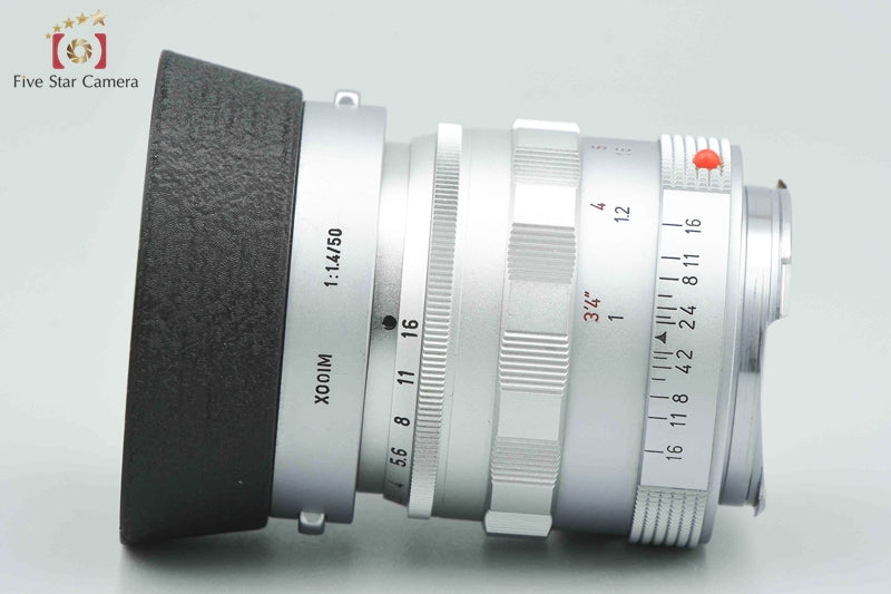 Leica SUMMILUX 50mm f/1.4 1st Type 1 1959 Serial : 166xxxx Leica M Mount w/ Hood