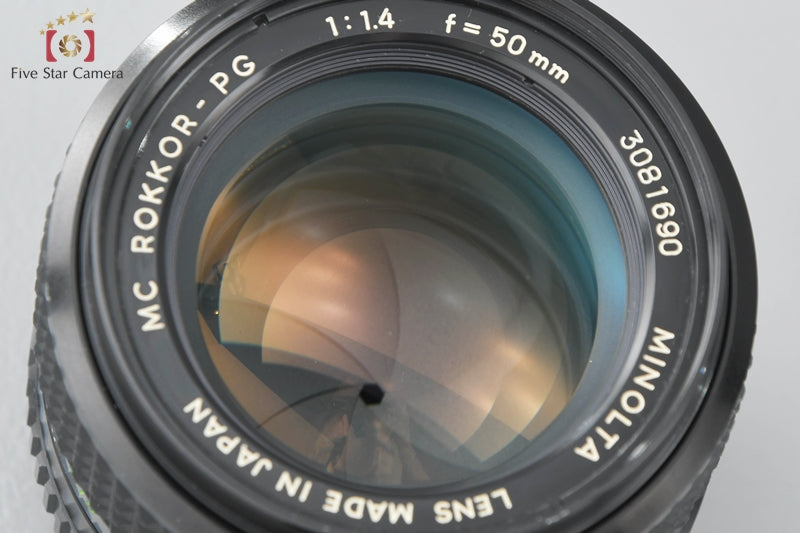 Very Good!! Minolta MC ROKKOR-PG 50mm f/1.4