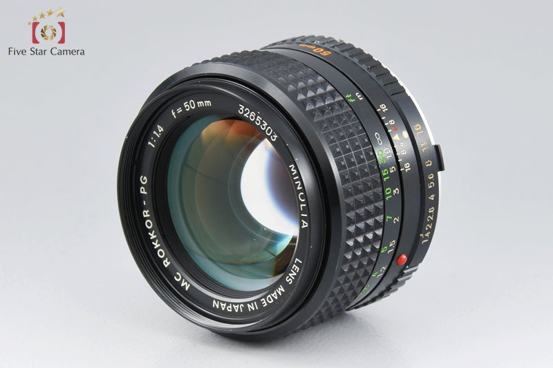 Very Good!! Minolta MC ROKKOR-PG 50mm f/1.4